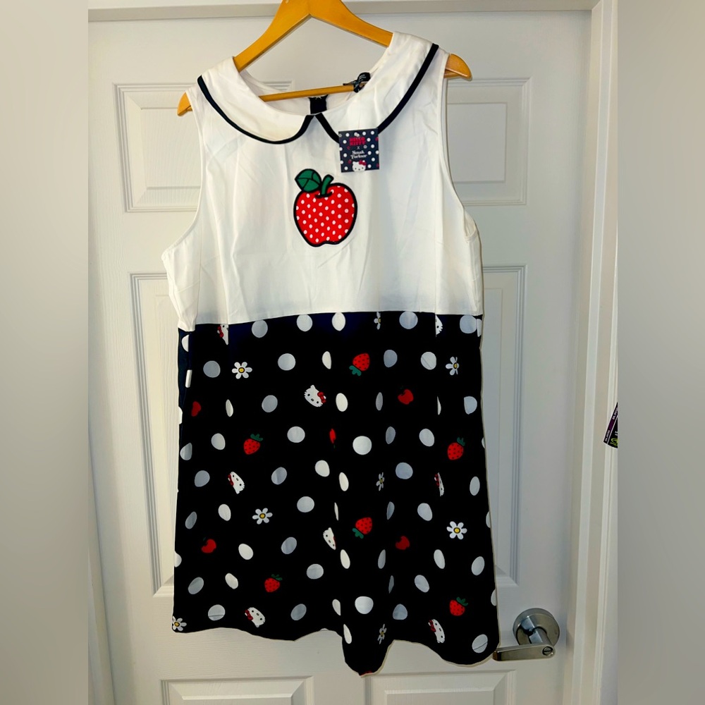 Hello Kitty X Smak Parlour Strawberry Daisy Dot Dress Plus